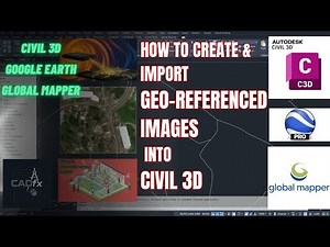 🗺️ How to Create & Import Geo-Referenced Images into Civil 3D #civil3d #googleearth #globalmapper