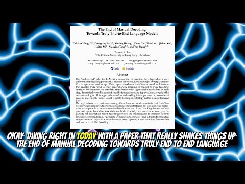 The End of Manual Decoding: Towards Truly End-to-End Language Models (Oct 2025)