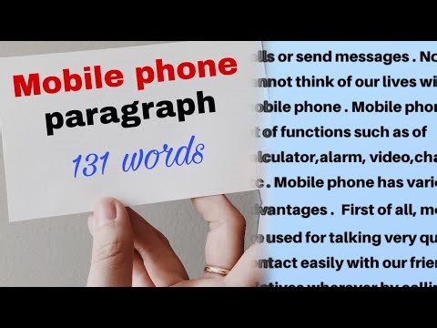 📱Mobile Phone Paragraph in English | Easy Paragraph Writing for Students#mobile_phone_paragraph#