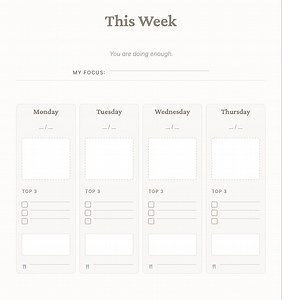 Mom Planner Printable | Organizer for Busy Moms | Minimalist Weekly Schedule | Instant Download PDF - Etsy