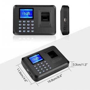 Fingerprint Time Clock Biometric Attendance Machine Identification - Non Battery