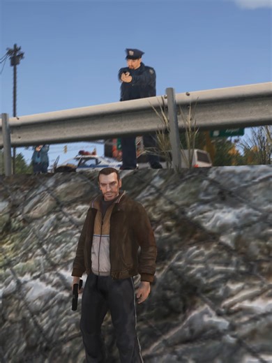 0 IQ Police Chase #gta #gta4 #gtaiv | gta 4