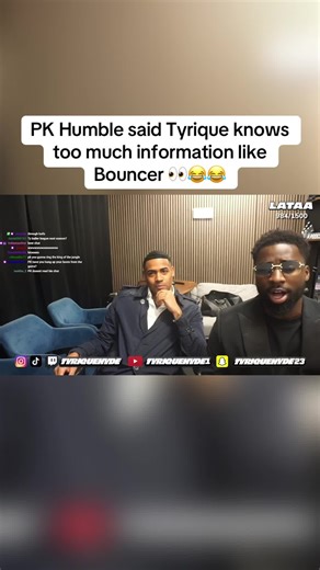 PK Humble said Tyrique knows too much information like Bouncer 👀😂😂 @TyriqueHyde @PK Humble® #tyrique #tyriquehyde #pkhumble #bouncer #fyp