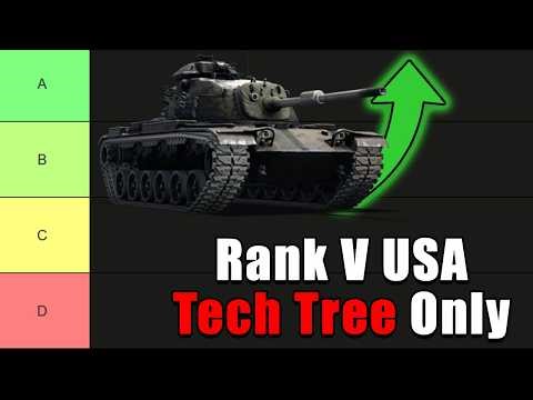 Ranking Every Tech Tree Rank V U.S. Tanks | (War Thunder)