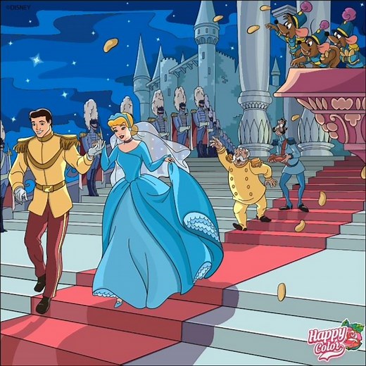 Happy Color Speedpaint: Cinderella (1950) Ending Scene