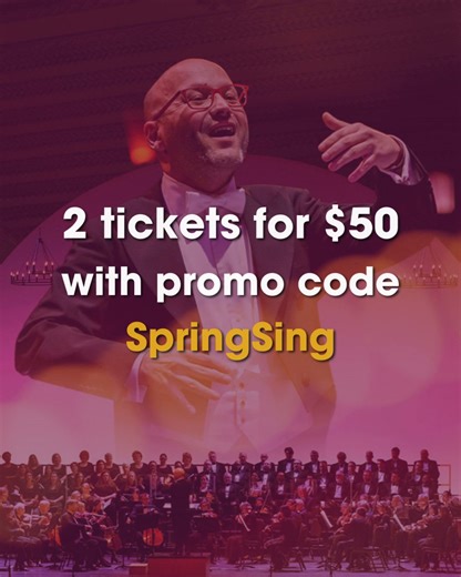 Spring is here, and beautiful music is in the air! Enjoy some of opera and musical theater’s biggest hits performed by the Lyric Opera Orchestra and Chorus in “A Wondrous Sound” on April 16 and 19. Now through April 14, get two (2) tickets for $50 to this family-friendly concert with promo “SpringSing” at lyricopera.org/wondroussound. | Lyric Opera of Chicago