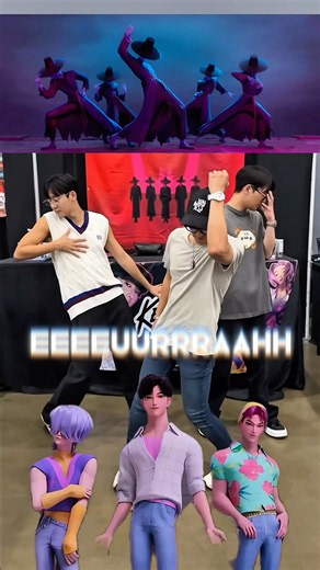 Real Life SAJA BOYS • Jinu, Mystery & Abby • giving us our EEeeuuRrraAHhh moment 🕺#kpopdemonhunters