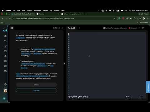 Troubleshoot and Create Ansible Playbook