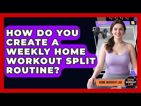 How Do You Create A Weekly Home Workout Split Routine? - Home Workout Lab