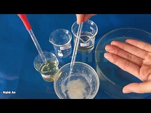 Phản ứng chất béo + NaOH. Thí nghiệm xà phòng hóa chất béo
