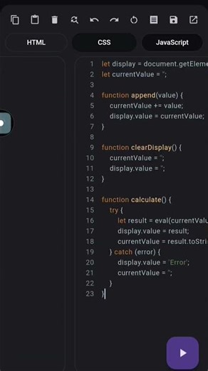 I made my fast HTML code calculator