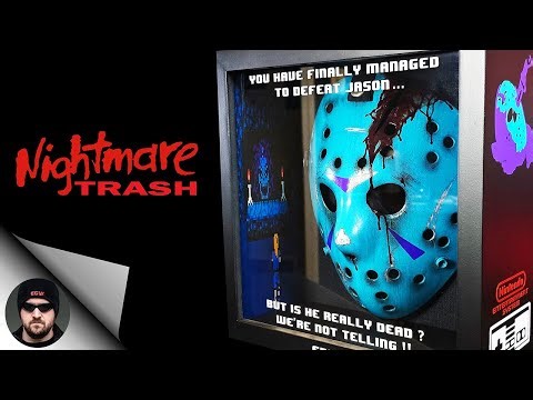 NES Jason Mask Display by Nightmare Trash [Friday the 13th] [Victory Version]