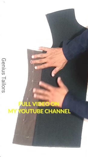 Silk Fabric and Fusing Cutting Guide for Nehru Jacket