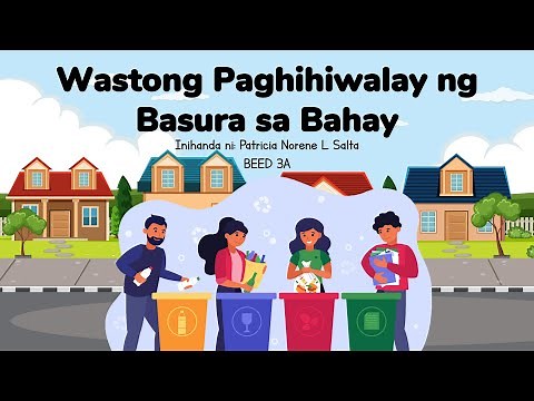 Wastong Paghihiwalay ng Basura sa Bahay | Demo Teaching in EPP | Home Economics