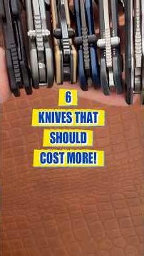 6 Knives That Punch Above Their Price Tag! #edcknife #edc #shorts