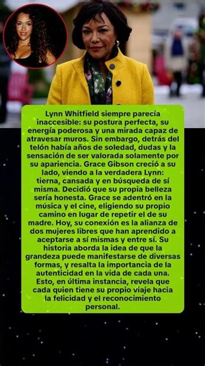 Lynn Whitfield: From unattainable perfection to liberating authenticity. Discover how!