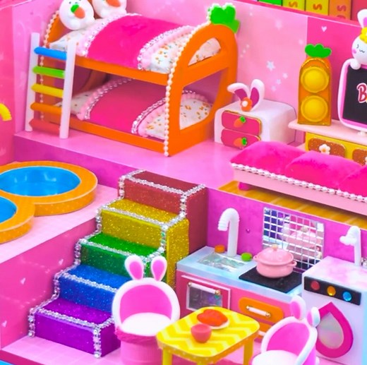 DIY Miniature Cardboard House Project for Dollhouses