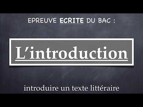 Le commentaire : l'introduction