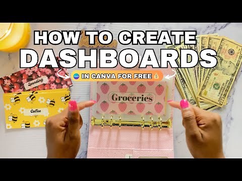 How to Create your own CASH STUFFING DASHBOARDS in Canva using only the FREE version (Step-by-Step)