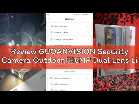 Review GUOANVISION Security Camera Outdoor,【6MP Dual Lens Linkage】WiFi CCTV Camera, 2.4G WiFi PTZ Wi
