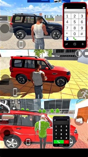 🚗 Scorpio Cheat Code 😱| Indian Theft Auto Simulator vs Indian Bike Driving 3D Cheat Code #cheatcodes