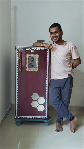 Old Refrigerator Two in One Makeover Idea #diy