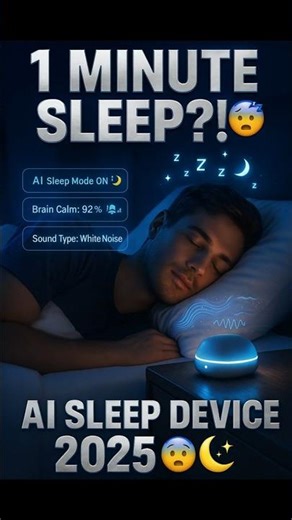 😴 1 Minute Sleep Trick! | AI Sleep Device 2025 🤖🌙 | Explained by Ravi |#explainedbyravi #tech