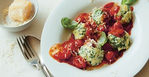 Cheesy dumplings perfect served with 'best ever' tomato sauce - recipe