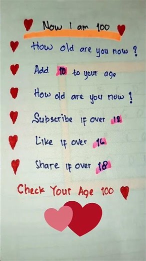 This Age Trick Always Ends at 100 🤯#shorts #funnyshorts #viralshorts