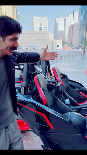 Qatar mein ferrari leli🤣 #trending #asgharkhosoofficial | Ghulam Asghar