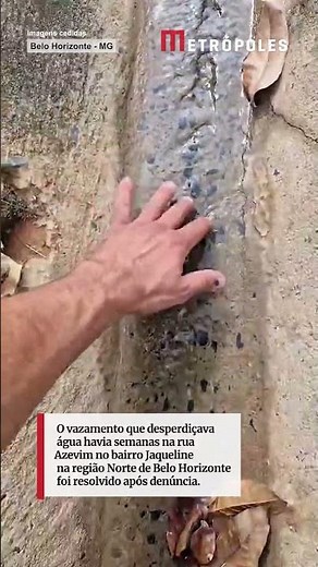 Copasa conserta vazamento em MG após reportagem do Metrópoles