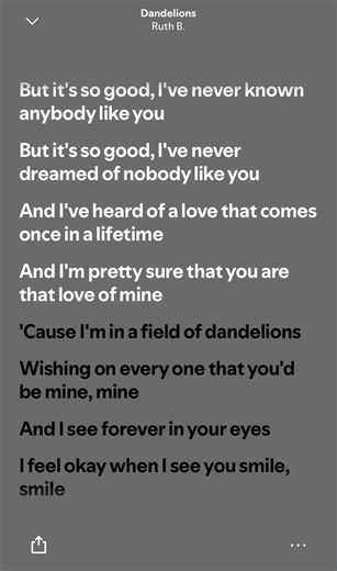 Dandelions de Ruth B. - Letra Completa