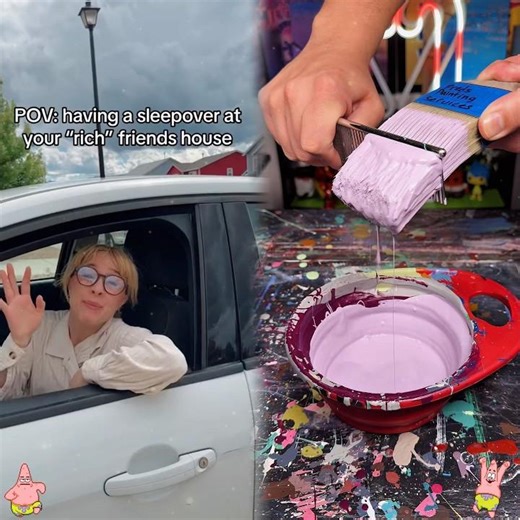 POV having a sleepover at your “rich” friends hous #funny #comedy #pov