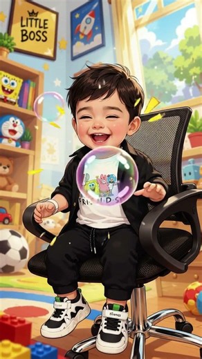 Boy blowing soap bubbles #funnybaby #shortvideo #babyboy
