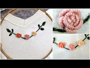 BORDANDO ROSAS ROCOCÓ 🌹 PASO A PASO