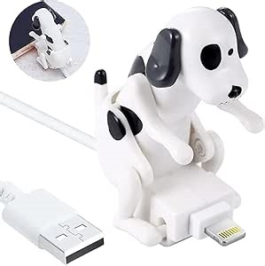 Dog Humping Phone Charger,Dog Phone Charger,Humping Dog USB,Humping/Anxiety Dog Charger Android,Dog Toy Smartphone USB Cable Charger,for iPhone Type-C Various Models Phones(White,for iPhone)