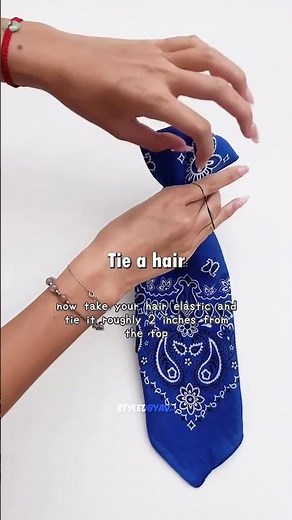 Turn Any Bandana into a Trendy Neck Tie 😍 Quick DIY Hack!
