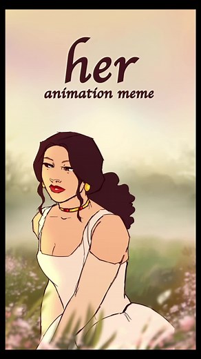 Vibrant Animation Meme Inspired by 'Her' by jvke