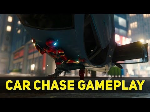 Spider-Man PS4 Car Chase Gameplay (SPIDERMAN PS4)