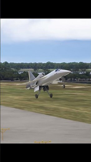 MSFS 2024 | BOOM XB-1 SUPERSONIC LANDING AT CAPE CANAVERAL | FRONT RIGHT SIDE VIEW | SHORTS | 4K