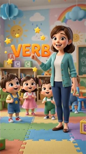 🎵 Verb Song for Kids | Action Verbs & Helping Verbs | Easy English Grammar for Toddlers