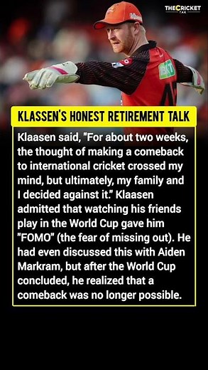 Heinrich Klassen Decides Against International Comeback #heinrichklassen #ipl