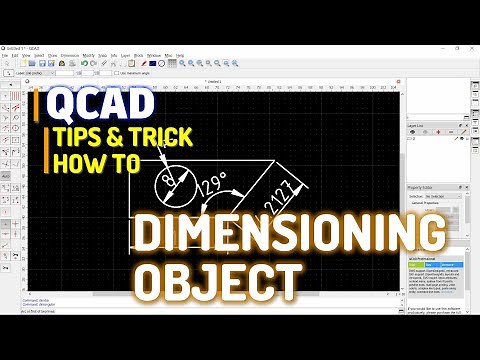 QCAD How To Dimensioning Object