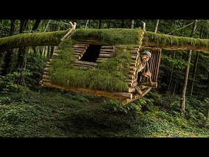 How I Built a Hanging Tree House Using Only Hand Tools