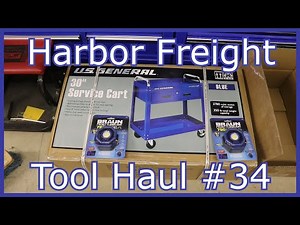 Harbor Freight Tool Haul #34: US General 30" Cart Build and Setup