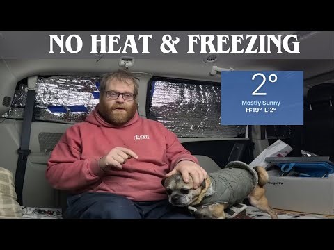 Stealth camping in BITTER Cold Winter Weather | Van Life No Heat