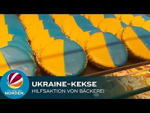 Kekse in Blau Gelb: Ukraine-Hilfsaktion von Geesthachter Bäckerei
