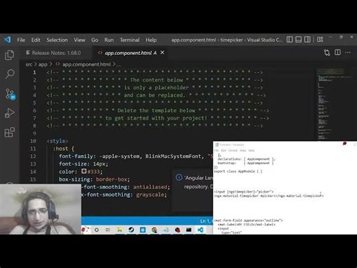 Angular 13 ngx-material-timepicker Example to Embed Material Timepicker Input Field in TypeScript
