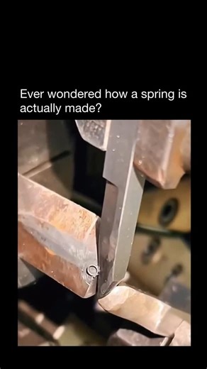 How Everything Is Made on Instagram: "A spring begins its life as high-strength steel wire, carefully selected based on how much force the final spring needs to handle. The wire is fed into a coiling machine, where it’s tightly wound around a mandrel to form precise, uniform coils. Once shaped, the spring is heat-treated in a furnace to relieve internal stress and lock in its strength and elasticity. This step is critical — without it, the spring would permanently deform under load. After heat t