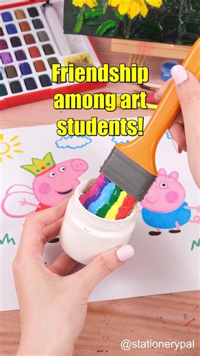 Friendship among art students! #shorts